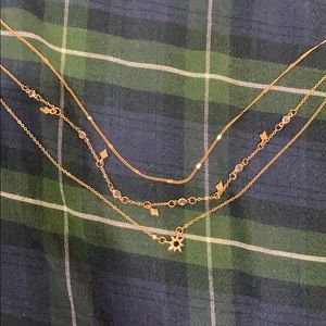 gold layered necklace